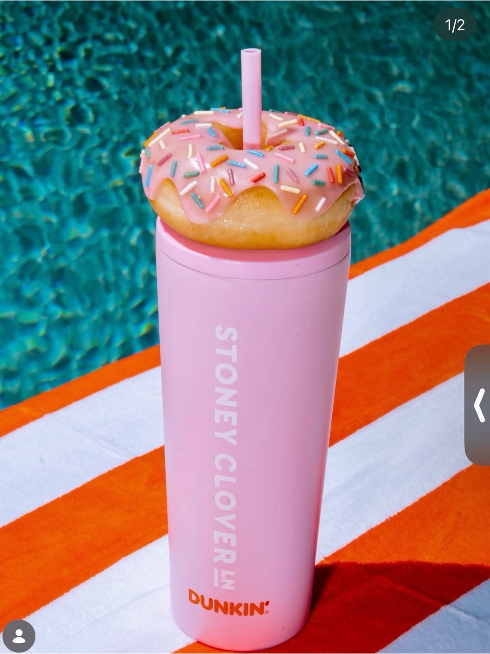 NWT Dunkin' x Stoney Clover Lane Pink Tumbler